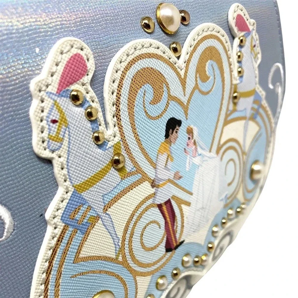 Danielle Nicole Disney Cinderella Wedding Top Handle Crossbody - Picture 4 of 7